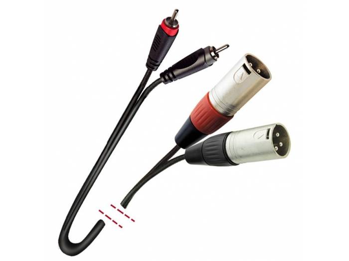 MARK MK 87 - Cable 2 RCA macho  a  2 XLR  macho de  6m - 2