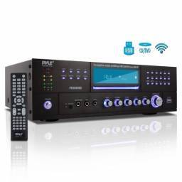 PYLE PRO PD3000BA - Amplificador Home Theater , Multimedia Disc Player, AM/FM Radio, MP3/USB, Bluetooht con 3000 Watt