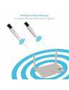 Pyle PDWM2232 Sistema de micrófono inalámbrico UHF - Incluye (2) micrófonos de mano con batería recargable USB, frecuencia fija