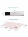 Pyle PDWM2232 Sistema de micrófono inalámbrico UHF - Incluye (2) micrófonos de mano con batería recargable USB, frecuencia fija