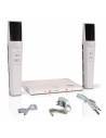 Pyle PDWM2232 Sistema de micrófono inalámbrico UHF - Incluye (2) micrófonos de mano con batería recargable USB, frecuencia fija