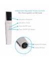 Pyle PDWM2232 Sistema de micrófono inalámbrico UHF - Incluye (2) micrófonos de mano con batería recargable USB, frecuencia fija