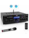 Pyle PDA8BUWM Amplificador de cine en casa Bluetooth, micrófono inalámbrico UHF