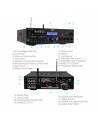 Pyle PDA8BUWM Amplificador de cine en casa Bluetooth, micrófono inalámbrico UHF