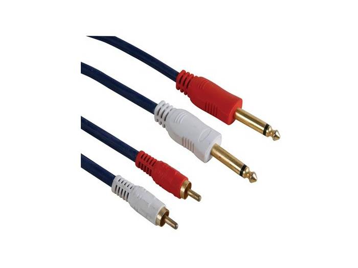 Velleman Cable 2 JACK Macho a 2 RCA Macho 1 Metro - 1