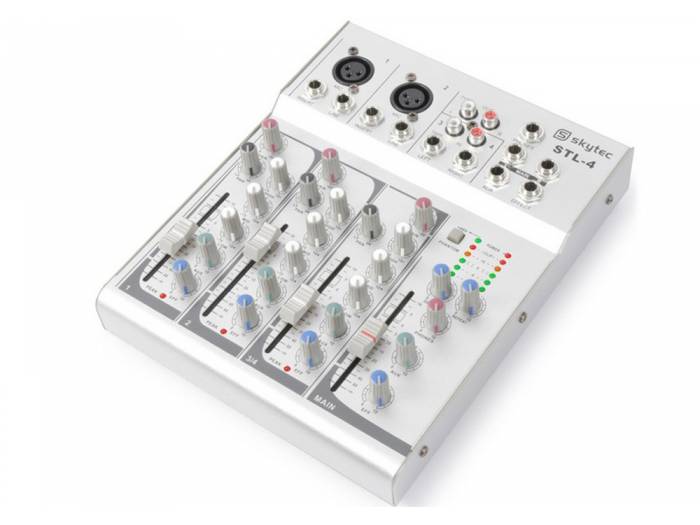 Skytec STL-4 - Mezclador de 4 canales 172570 - 4