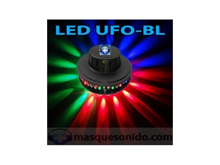 Ibiza Light LED UFO BL Negro 48 LEDs RGB 10mm - 2