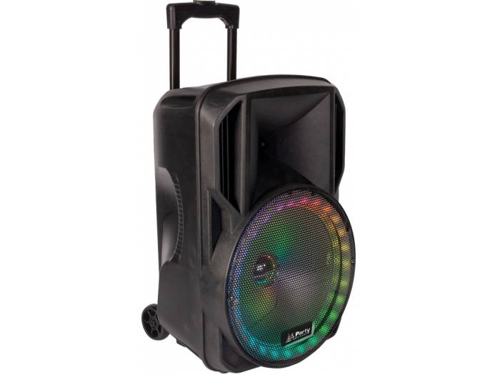 PARTY LIGHT & SOUND PARTY-15RGB - Altavoz Portatil de 15 pulgadas con USB, Bluetooth, FM y Mic VHF - 4