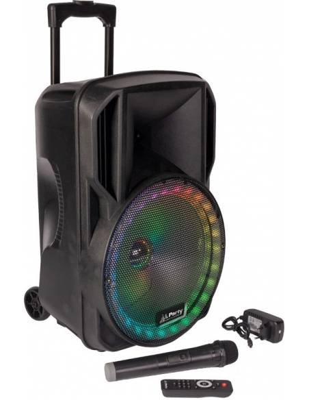 PARTY LIGHT & SOUND PARTY-15RGB - Altavoz Portatil de 15 pulgadas con USB, Bluetooth, FM y Mic VHF - 3
