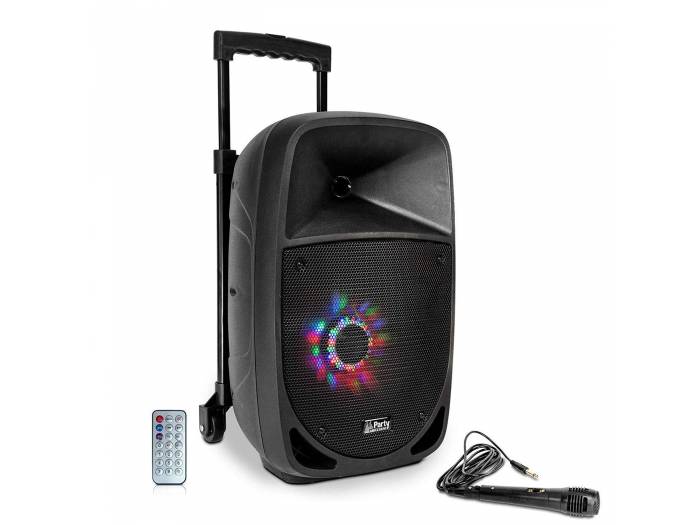 Party Light & Sound PARTY-8LED ALTAVOZ PORTATIL 8’’/20CM - 300W CON USB, BLUETOOTH, FM Y MICRO - 2
