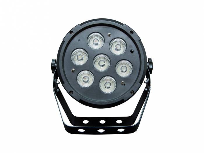 AMS PAR 706 AUV  - Par led. 7x12 led RGBWAUV. 10 canales DMX. - 2
