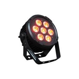 AMS PAR 706 AUV  - Par led. 7x12 led RGBWAUV. 10 canales DMX. - 5