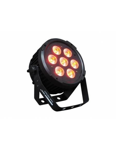 AMS PAR 706 AUV  - Par led. 7x12 led RGBWAUV. 10 canales DMX. - 5