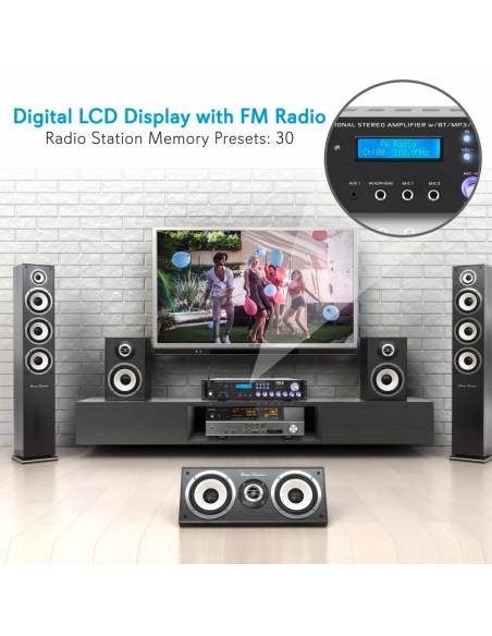 Pyle P2001BT- Amplificador con, RADIO USB Y 2000W Pyle Pro P2001BT - 6