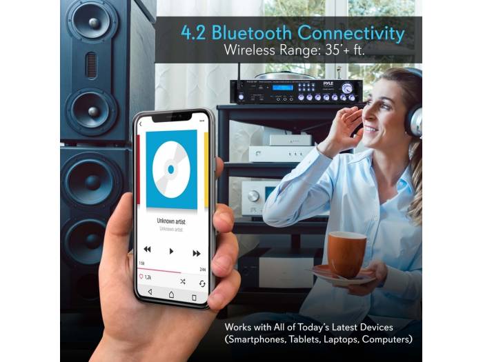Pyle P2001BT- Amplificador con, RADIO USB Y 2000W Pyle Pro P2001BT - 8