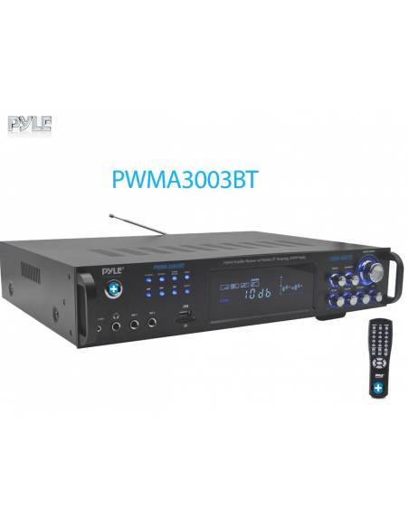 PWMA3003BT - Amplificador KARAOKE CON MICROFONIA INALAMBRICA, RADIO USB Y 3000W Pyle Pro PWMA3003BT - 9