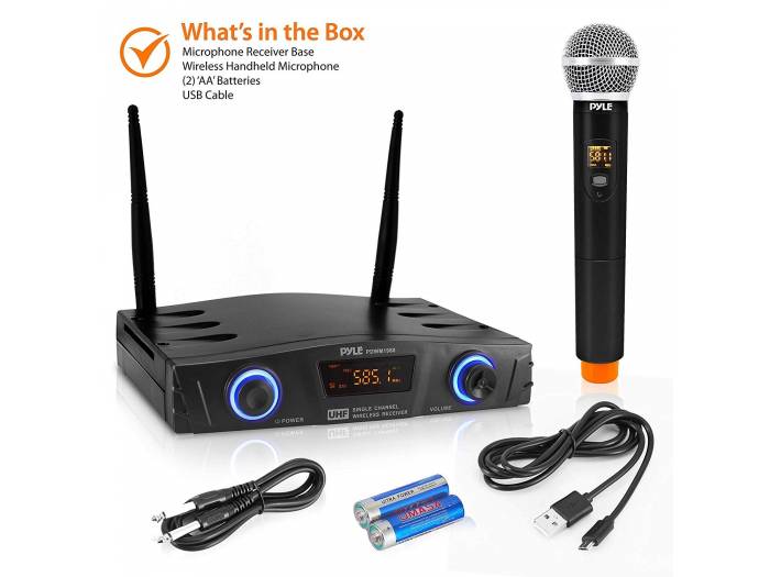 Pyle PDWM1980 - Microfono inalambrico de mano UHF de Pyle - 3