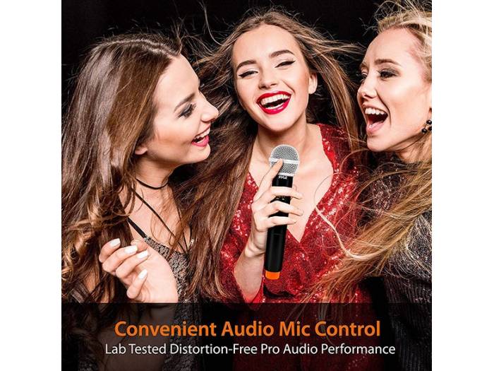 Pyle PDWM1980 - Microfono inalambrico de mano UHF de Pyle - 5