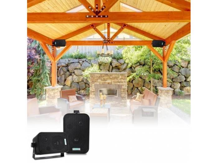 PYLE PRO PDWR30B PAREJA ALTAVOCES PASIVOS 4' EXTERIOR NEGROS 4 OHM - 4