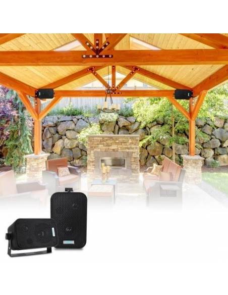 PYLE PRO PDWR30B PAREJA ALTAVOCES PASIVOS 4' EXTERIOR NEGROS 4 OHM - 4