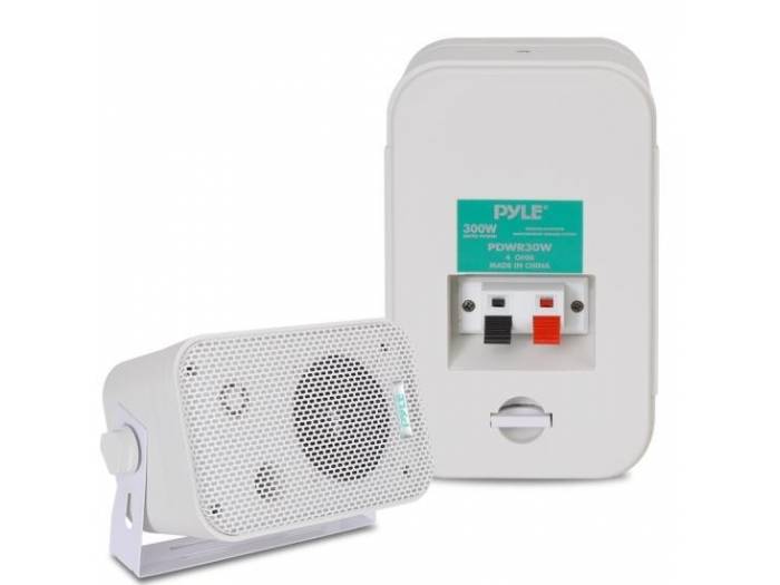 PYLE PRO PDWR30W PAREJA ALTAVOCES PASIVOS 4' EXTERIOR BLANCOS 4 OHM - 3