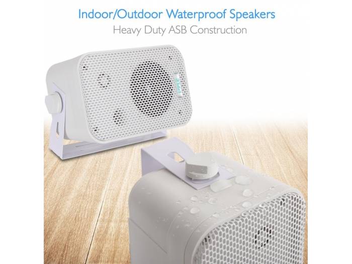 PYLE PRO PDWR30W PAREJA ALTAVOCES PASIVOS 4' EXTERIOR BLANCOS 4 OHM - 4