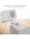 PYLE PRO PDWR30W PAREJA ALTAVOCES PASIVOS 4' EXTERIOR BLANCOS 4 OHM