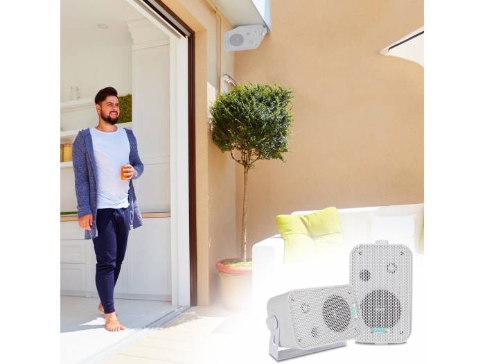 PYLE PRO PDWR30W PAREJA ALTAVOCES PASIVOS 4' EXTERIOR BLANCOS 4 OHM - 5