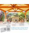 PYLE PRO PDWR30W PAREJA ALTAVOCES PASIVOS 4' EXTERIOR BLANCOS 4 OHM