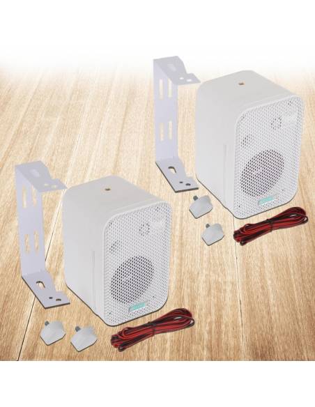 PYLE PRO PDWR30W PAREJA ALTAVOCES PASIVOS 4' EXTERIOR BLANCOS 4 OHM - 8