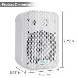 PYLE PRO PDWR40W PAREJA ALTAVOCES PASIVOS 5' EXTERIOR BLANCOS 4 OHM - 1 2