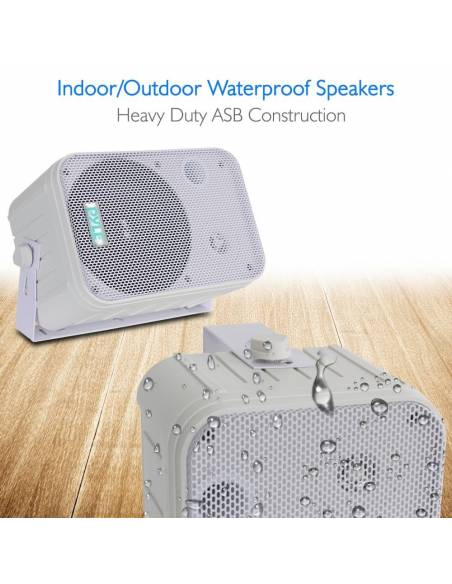 PYLE PRO PDWR50W PAREJA ALTAVOCES PASIVOS 6 PULGADAS EXTERIOR - BLANCOS 4 OHM - 3