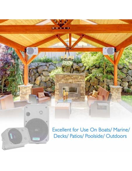 PYLE PRO PDWR50W PAREJA ALTAVOCES PASIVOS 6 PULGADAS EXTERIOR - BLANCOS 4 OHM - 6