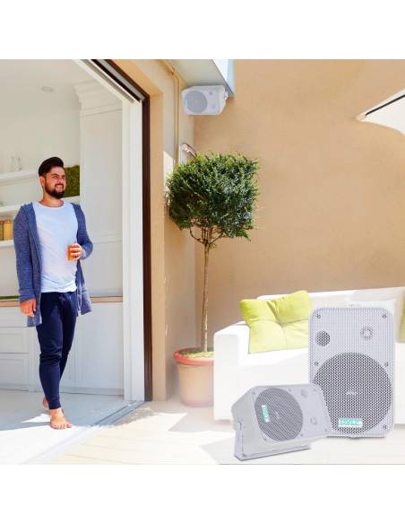 PYLE PRO PDWR50W PAREJA ALTAVOCES PASIVOS 6 PULGADAS EXTERIOR - BLANCOS 4 OHM - 7