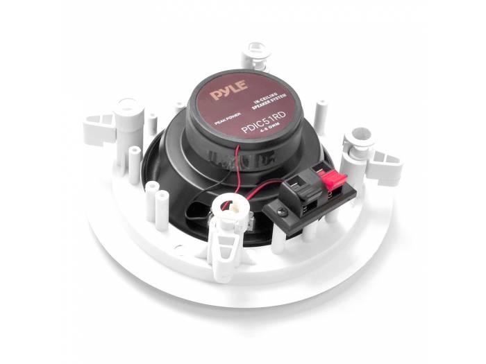 PYLE PDIC51RD - Pareja de altavoces de techo de 5.25 pulgadas - 4