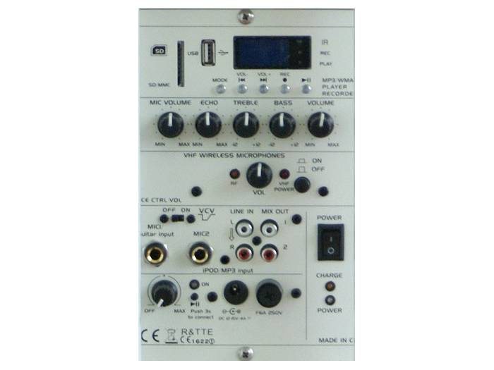 Ibiza Sound PORT10VHF-BT-WH, Altavoz Portatil 10 Pulgadas, 500 W , Blanco - 5