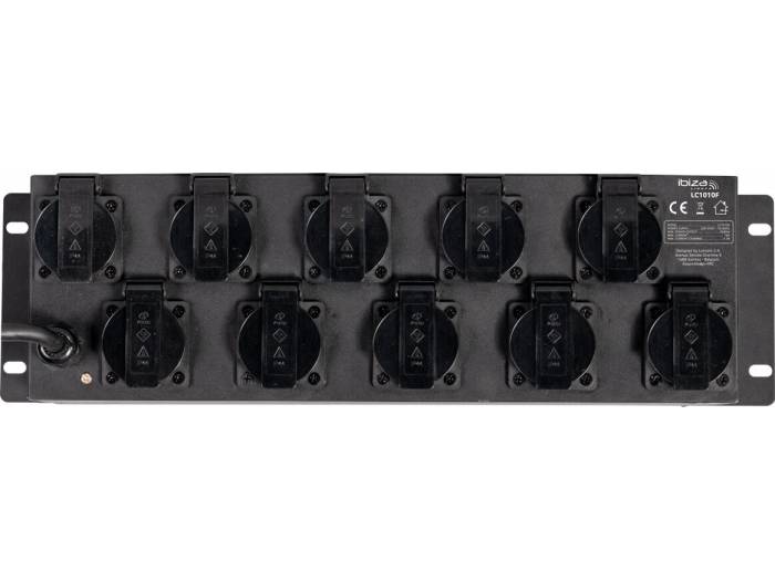 Ibiza Light LC 1010F Panel interruptor de 10 tomas con Flash - 3