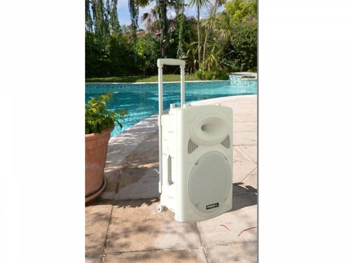 IBIZA SOUND PORT8VHF-BT-WH, Altavoz Portatil 8 Pulgadas, 400 W, Blanco - 5