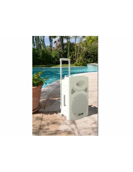 IBIZA SOUND PORT8VHF-BT-WH, Altavoz Portatil 8 Pulgadas, 400 W, Blanco - 5