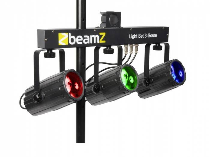BeamZ 153738 Barra de 3 focos Led 3x 57 RGBW LEDs - 1