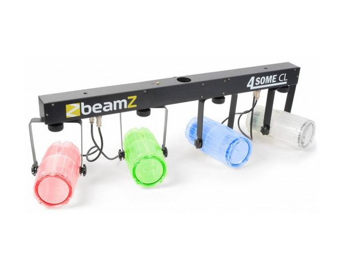 BeamZ  4-Some Conjunto 4x 57 RGBW LEDs DMX Transparente 153741 - 1