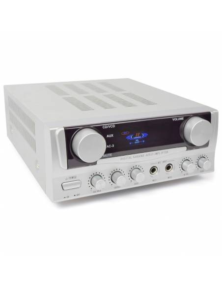 SKYTRONIC 103102 Amplificador karaoke con display 2 x 50w 2 entradas microfonos - 2