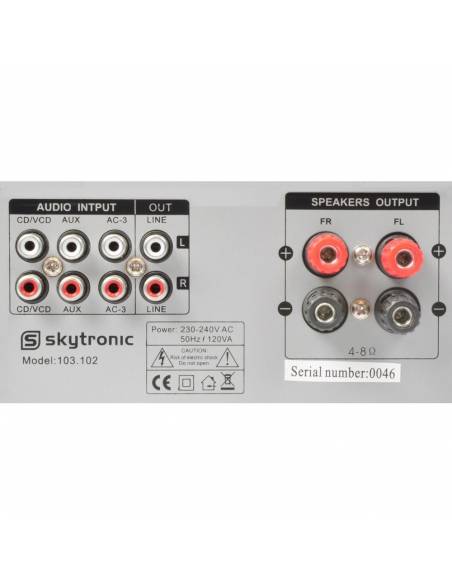 SKYTRONIC 103102 Amplificador karaoke con display 2 x 50w 2 entradas microfonos - 4