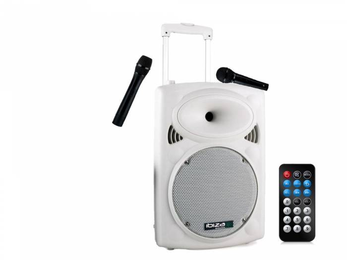 Ibiza Sound PORT10VHF-BT-WH, Altavoz Portatil 10 Pulgadas, 500 W , Blanco - 4