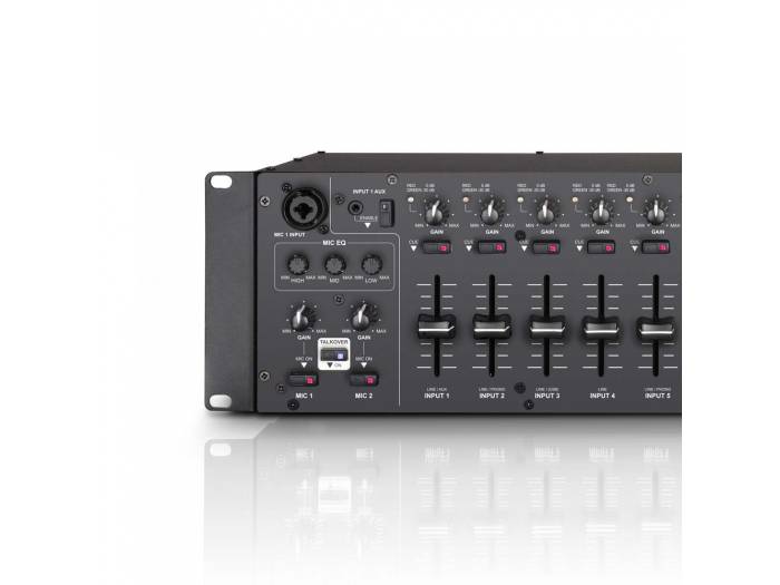 LD Systems ZONE 624 - Mesa de Mezclas de 4 zonas - 6