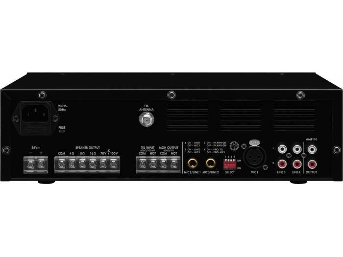 MONACOR PA-812DAP - Amplificador megafonía Clase D 120w Bluetooth - 2