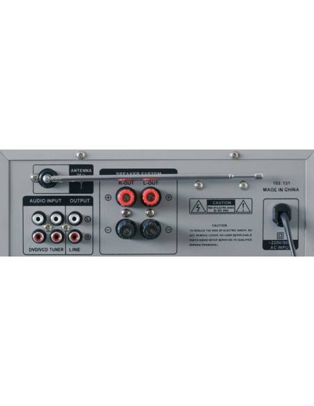 Skytronic AV420S Amplificador Karaoke FM/USB/SD Plata  - 11