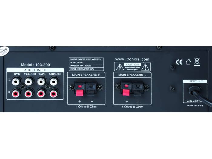 Skytronic AV410B Amplificador de karaoke universal stereo Negro - 7