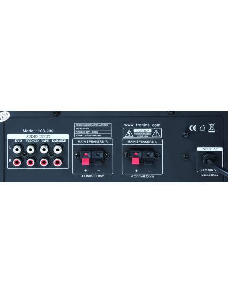 Skytronic AV410B Amplificador de karaoke universal stereo Negro - 7