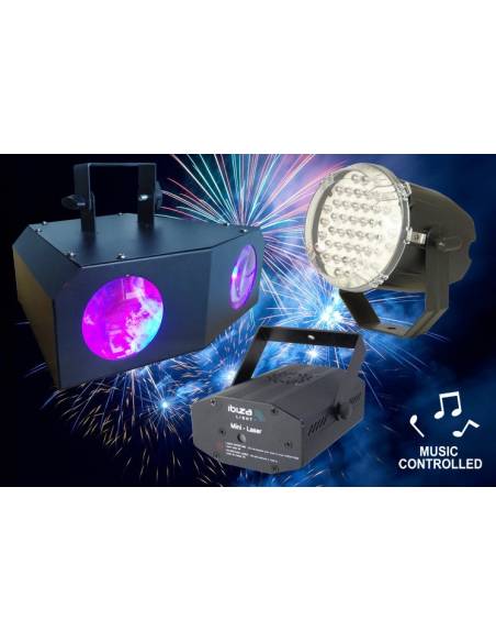 SET IBIZALIGHT NIGHT-LIGHT LED & LASER & FLASH - 15-1212 - 2